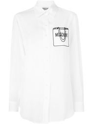 рубашка с аппликацией Moschino