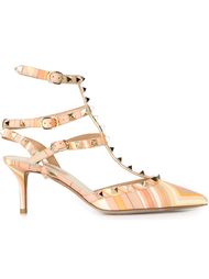 туфли в полоску 'Rockstud' Valentino