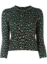 свитер с леопардовым принтом Marc By Marc Jacobs