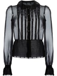 прозрачная рубашка с нагрудной панелью Dolce &amp; Gabbana