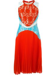 платье с кружевными вставками Christopher Kane