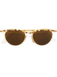 декорированные солнцезащитные очки  Moschino Vintage