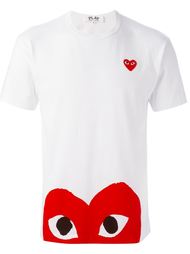 футболка с принтом сердца  Comme Des Garçons Play