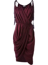 драпированное платье без рукавов  Lanvin