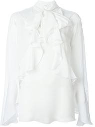 блузка с оборками  Givenchy