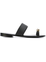 сандалии с золотистой деталью Giuseppe Zanotti Design