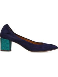туфли на блестящих каблуках Lanvin