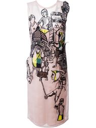 платье с вышивкой  Emilio Pucci