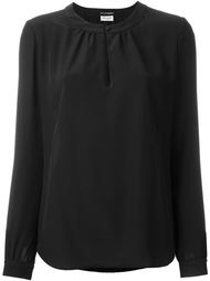 блузка с воротником-стойкой  Saint Laurent
