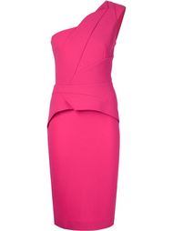 асимметричное платье с баской Roland Mouret