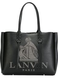 сумка-тоут с логотипом из заклепок Lanvin