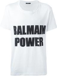 футболка с принтом Balmain Power Balmain