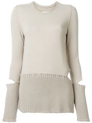 свитер с вырезными деталями Maison Margiela