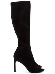 высокие сапоги с открытым носком Stuart Weitzman