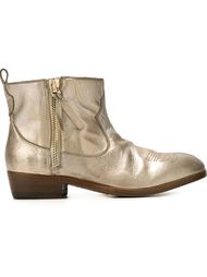 сапоги с эффектом металлик  Golden Goose Deluxe Brand