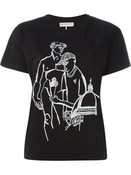 футболка с вышивкой Emilio Pucci