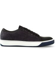 кеды с эффектом кожи крокодила Lanvin