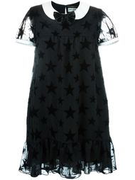 платье с контрастным воротником Saint Laurent