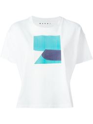 футболка с принтом в стиле колор-блок  Marni