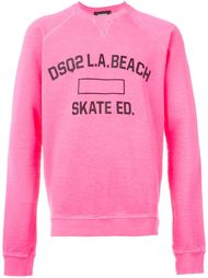 толстовка с принтом логотипа   Dsquared2