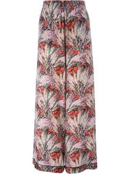 широкие брюки с цветочным принтом Valentino