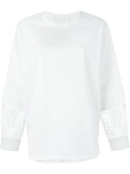 топ с кружевными рукавами Chloé