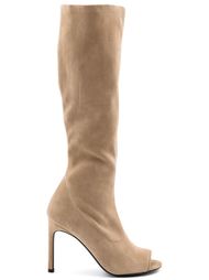высокие сапоги с открытым носком Stuart Weitzman