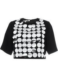 топ с металлической аппликацией  McQ Alexander McQueen