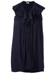 топ с оборками  Lanvin