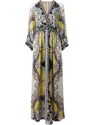 длинное платье с абстрактным принтом Etro