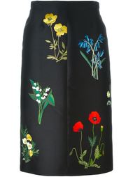 юбка с цветочной вышивкой  Stella McCartney