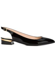 балетки с открытой пяткой  Lanvin