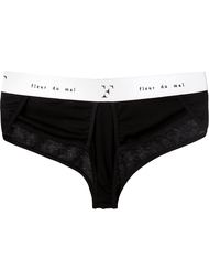 трусы с логотипом на резинке Fleur Du Mal