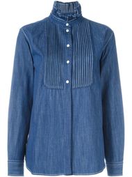 джинсовая рубашка с плиссировкой  Sonia Rykiel