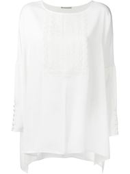 блузка с кружевным нагрудником Ermanno Scervino