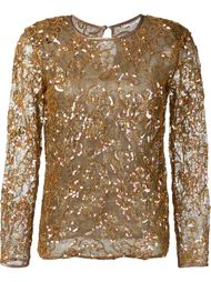 топ с пайетками Yves Saint Laurent Vintage