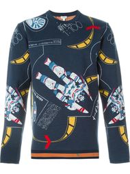 свитер с изображением робота Loewe