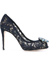 туфли с кружевной отделкой Dolce &amp; Gabbana