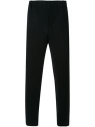 гофрированные брюки прямого кроя Homme Plissé Issey Miyake