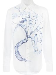 рубашка с принтом птиц Alexander McQueen