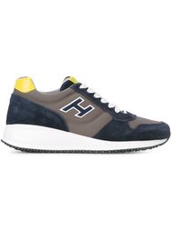 кроссовки с замшевыми панелями Hogan