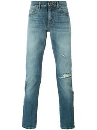 выбеленные джинсы кроя слим Saint Laurent