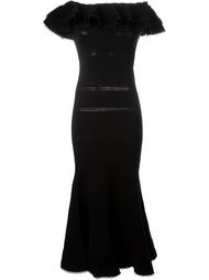 трикотажное платье с Викторианским кружевом Alexander McQueen