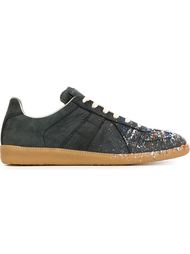 кеды с принтом брызг краски Maison Margiela