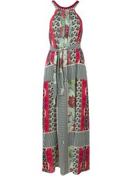 длинное платье с комбинированным принтом  Etro