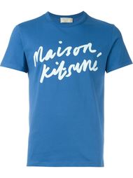 футболка с принтом логотипа Maison Kitsuné