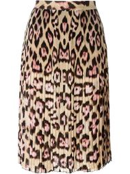 юбка с леопардовым принтом  Givenchy