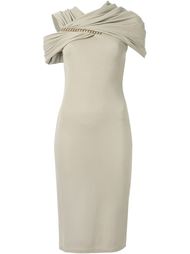 драпированное облегающее платье  Givenchy