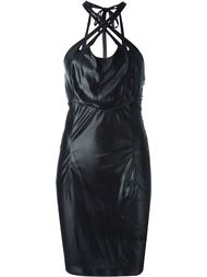 эластичное платье с перекрещивающимися лямками Krizia Vintage