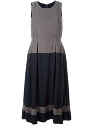 двухцветное плиссированное платье  Comme Des Garçons Vintage